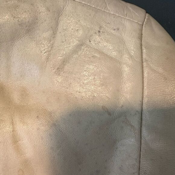 Vericci Leather Jacket Cream - Picture 8 of 12